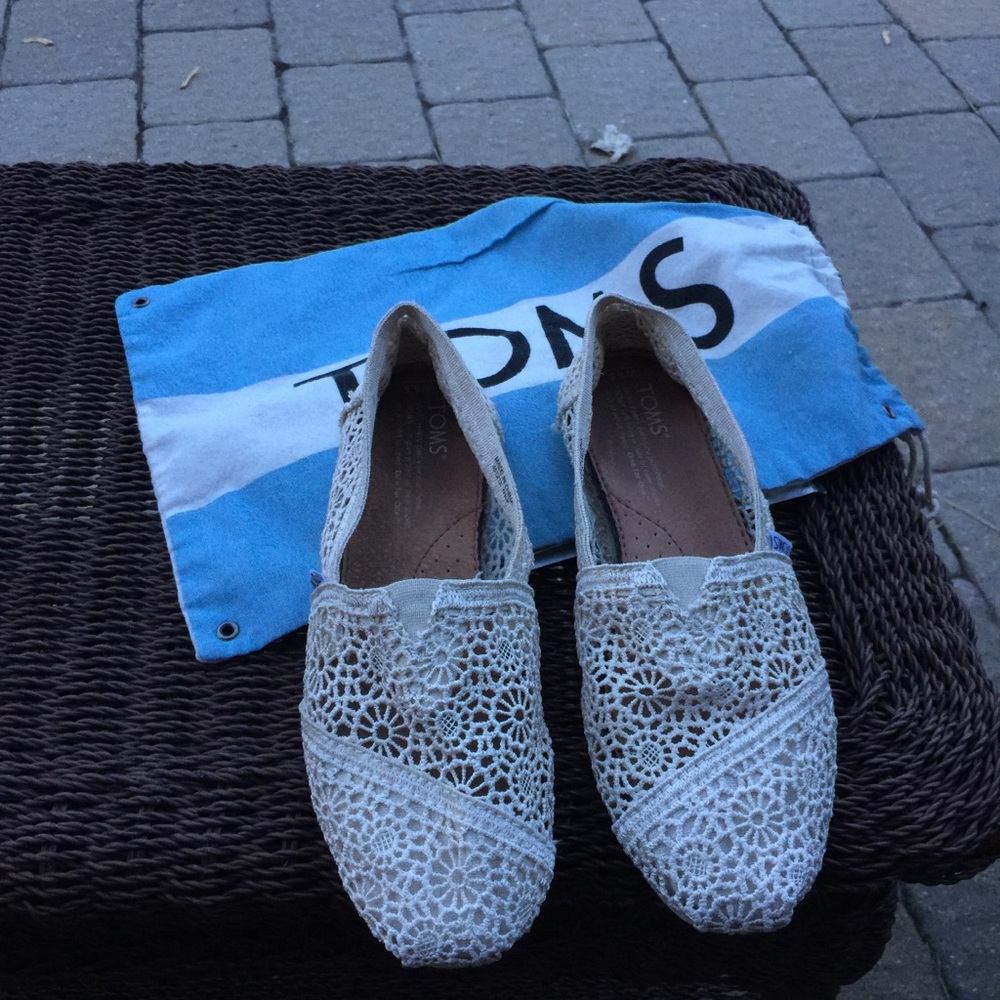 TOMS  Women's Moroccan Crochet Alpargata Slip on